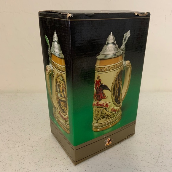 Vintage 1985 Anhueser Bush Limited Edition li Beer Stein in Box - Picture 3 of 8